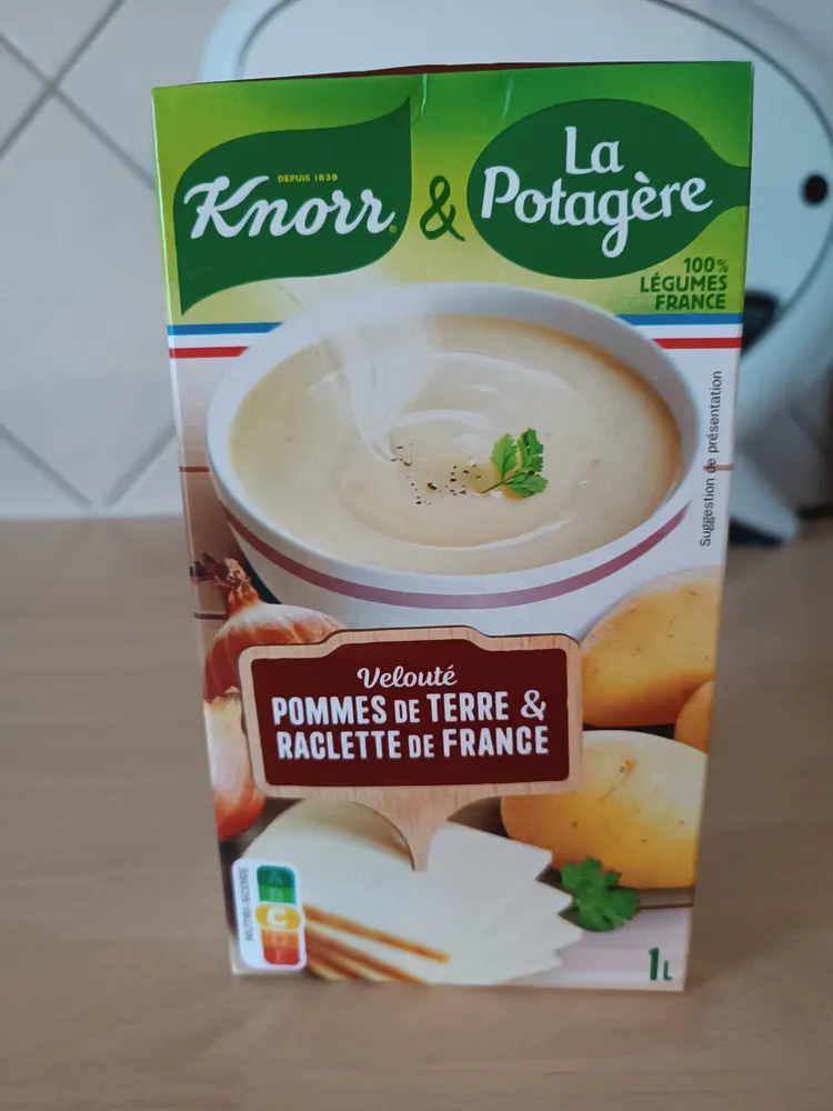 Velouté pommes de terre et raclette
