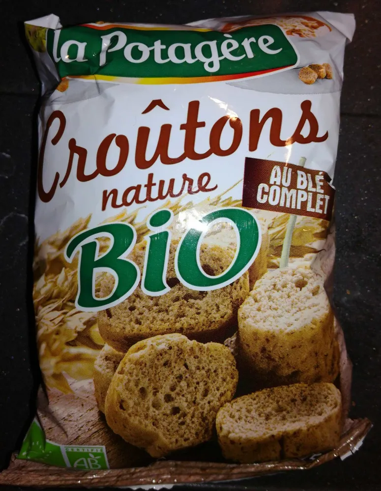 Croutons nature bio au blé complet