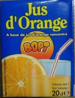 Jus D'orange A base de jus d'orange concentré