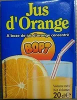 Jus D'orange A base de jus d'orange concentré