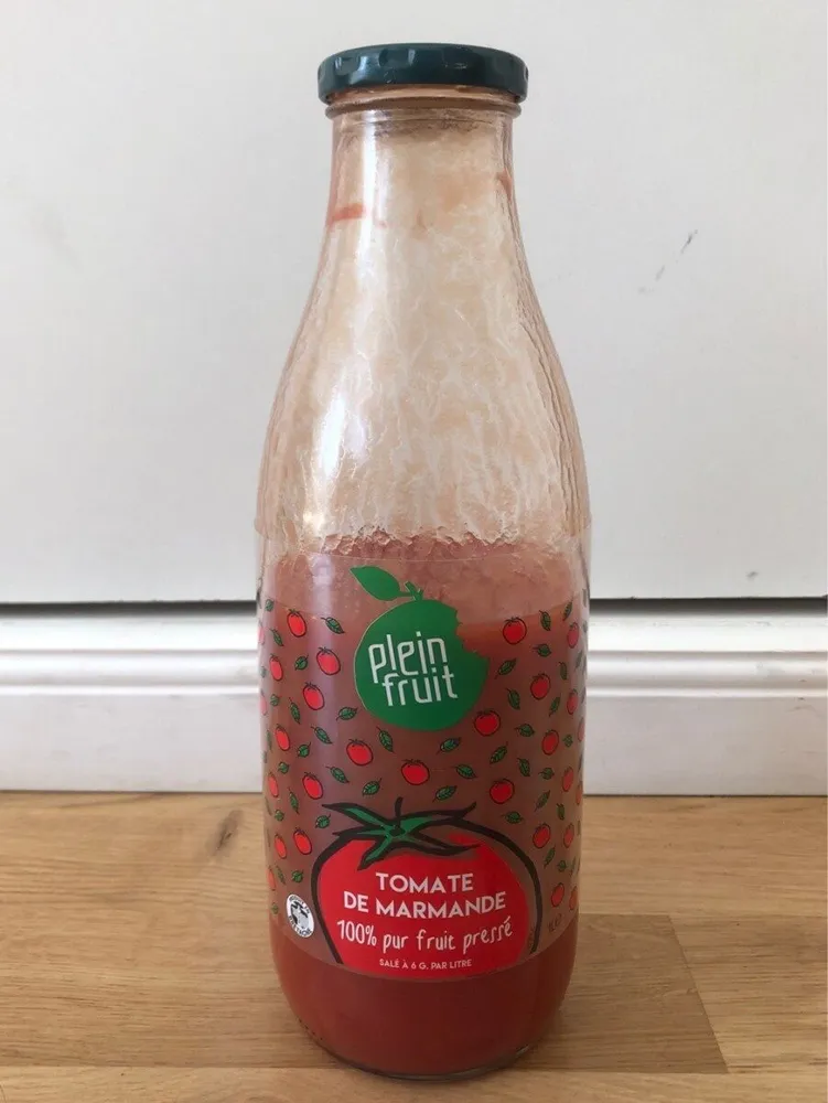 Pur jus de tomate de marmande salé à 6g/l