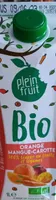 Jus d'orange, mangue et carotte bio