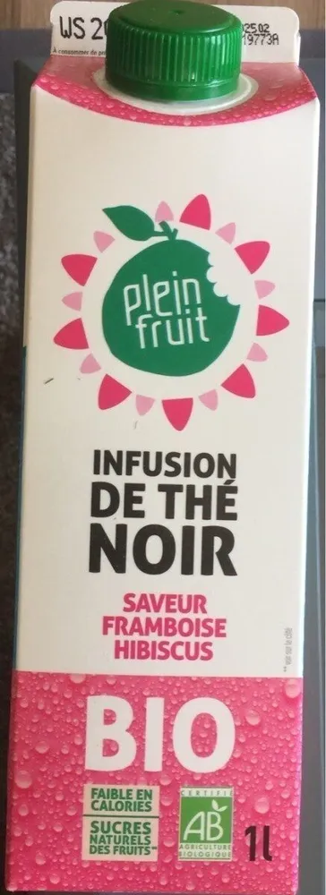 Infusion de thé vert saveur framboise hibiscus bio