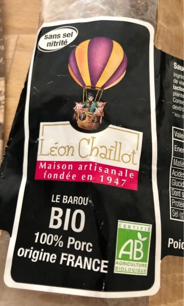 Saucisse séche pur porc bio
