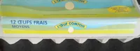 Oeufs Comtois Calibre 53 / 63 X 12