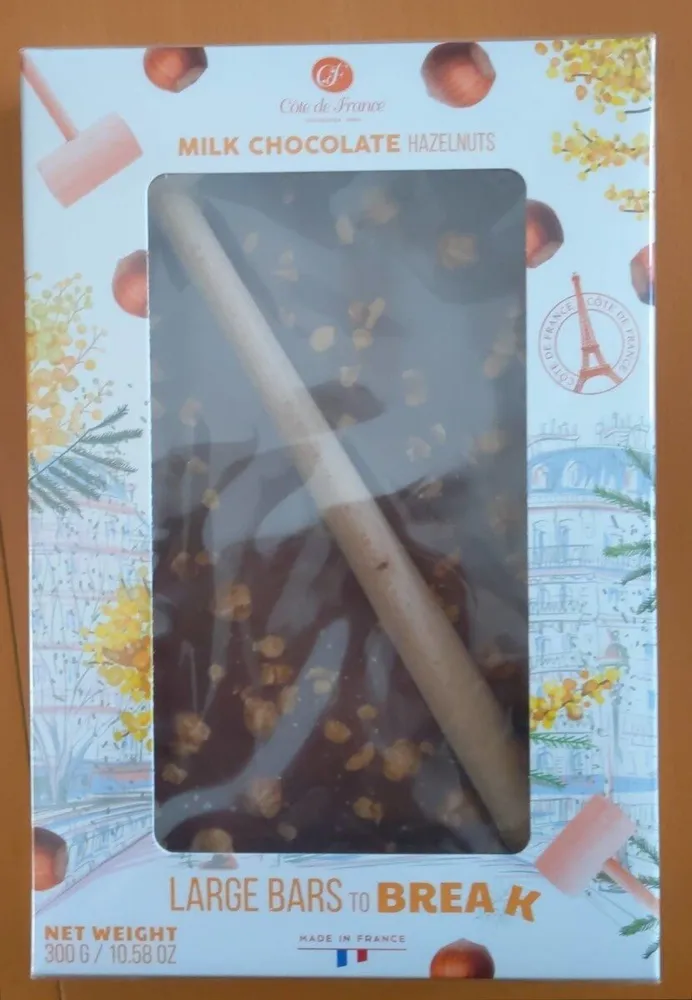 Large Bars To Break Milk Chocolate Hazelnuts