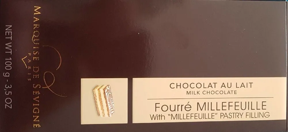 Chocolat lait fourré Millefeuille