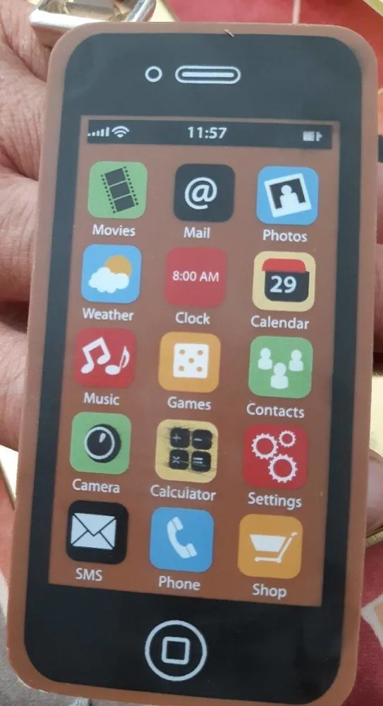 Téléphone en chocolat