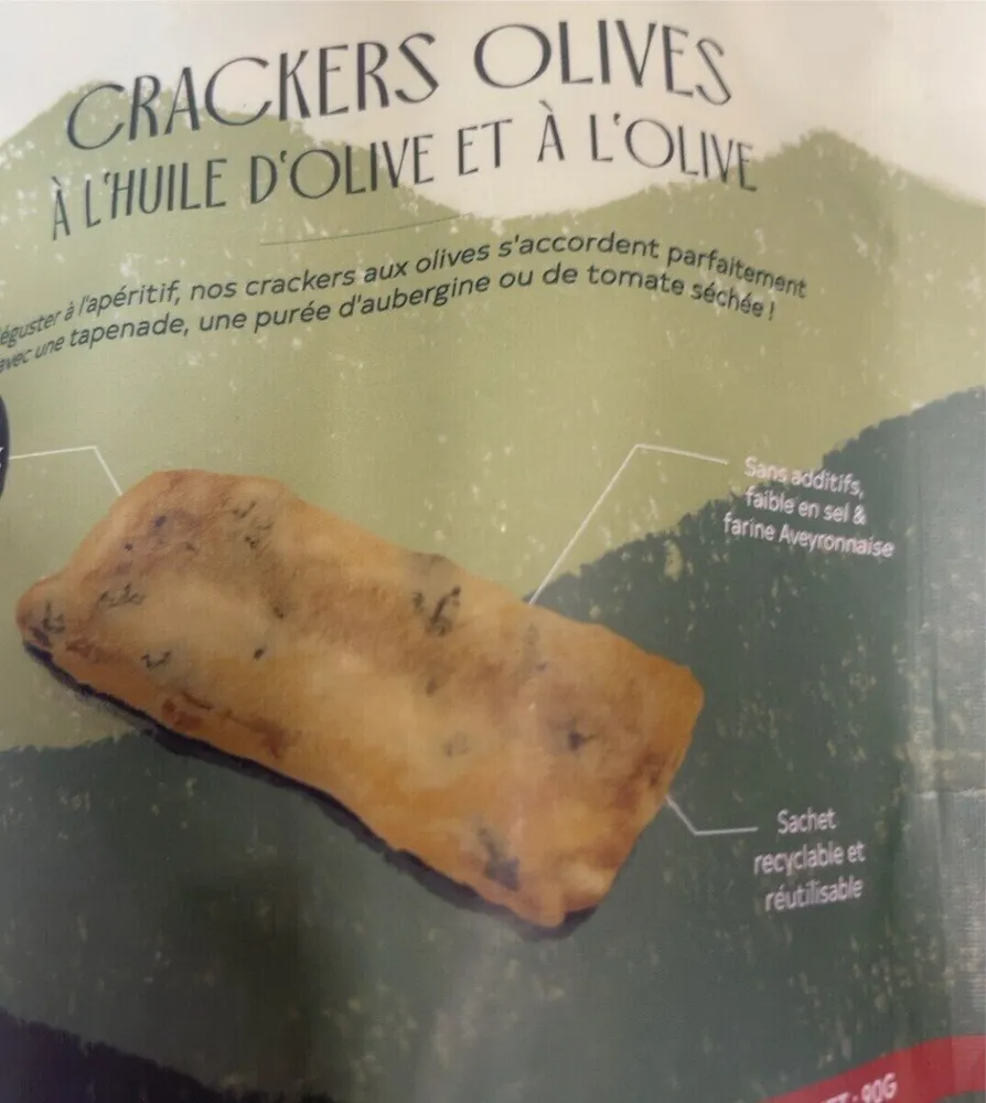 Crackers olives