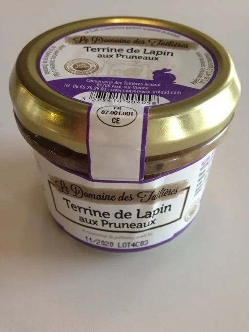 Terrine De Lapin Aux Pruneaux