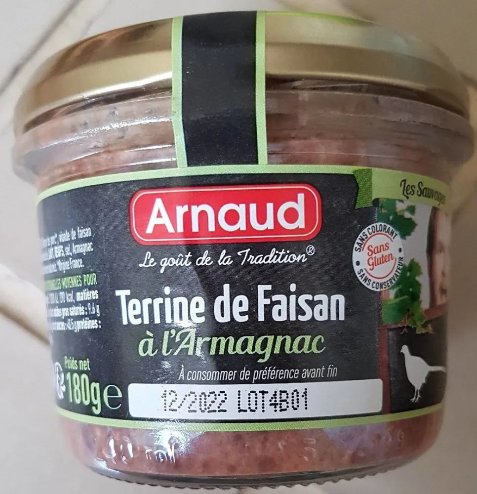 Terrine de faisan à l'armagnac