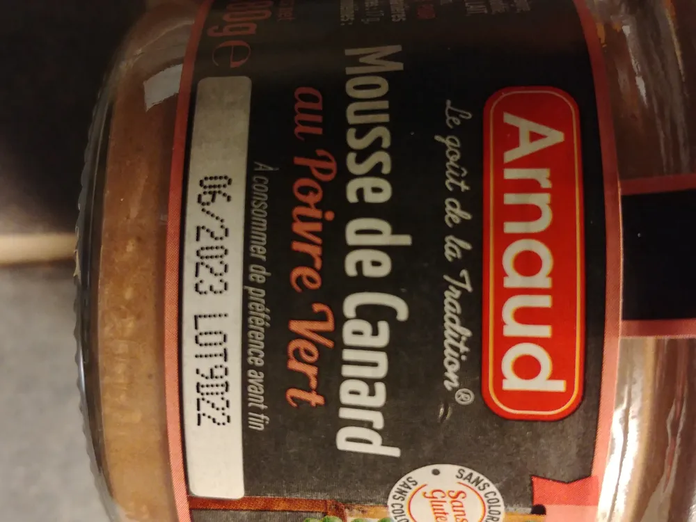 Mousse de canard au poivre vert Arnaud