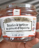 Boudin a tartiner piment espelette
