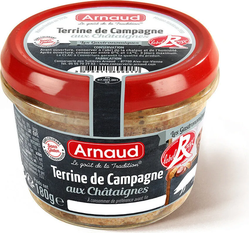 Terrine Campagne LR Cèpes 180g