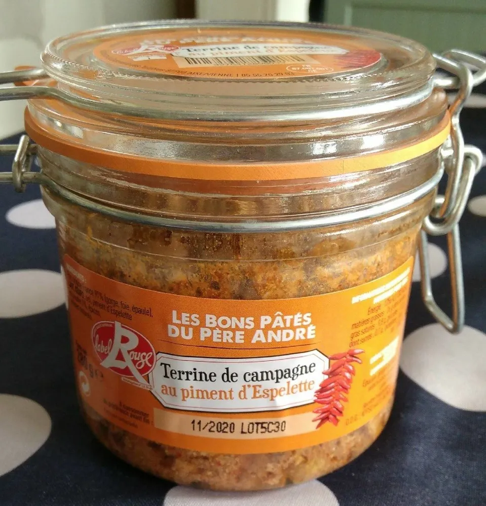 Les bons pâtés du Père André -Label Rouge