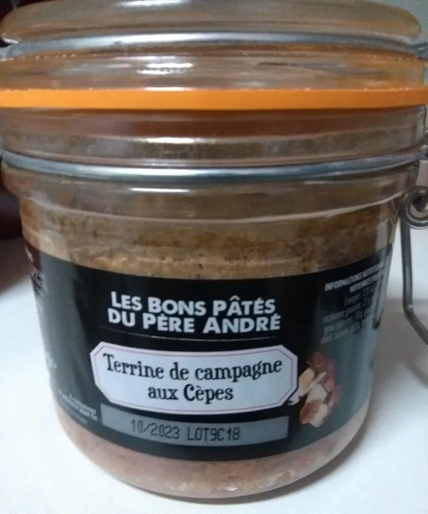 Terrine de campagne aux cèpes