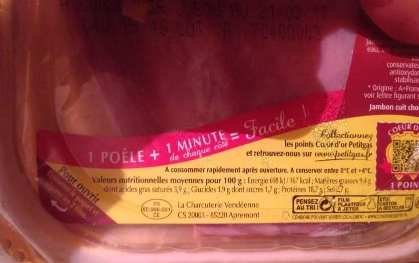 Jambon Fumé Grillé