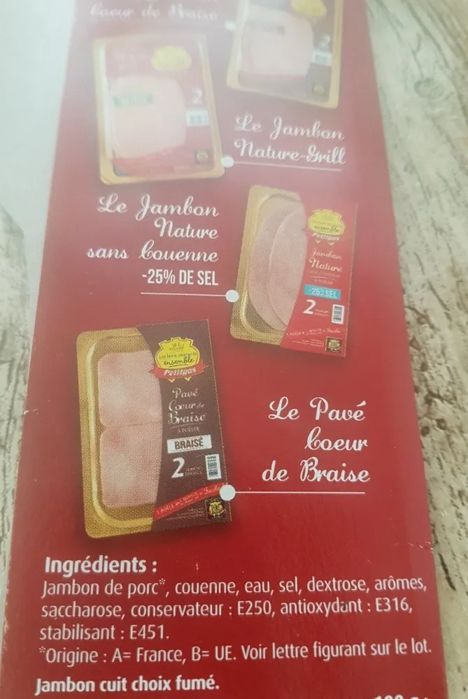 Jambon Fumé Grillé 8 tranches à Cuire