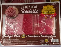 Le plateau Raclette - Jambon de Vendée Bacon fumé Rosette Coppa