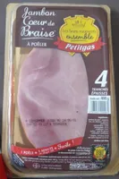 Petitgas jambon coeur braise tranche epaisse x4