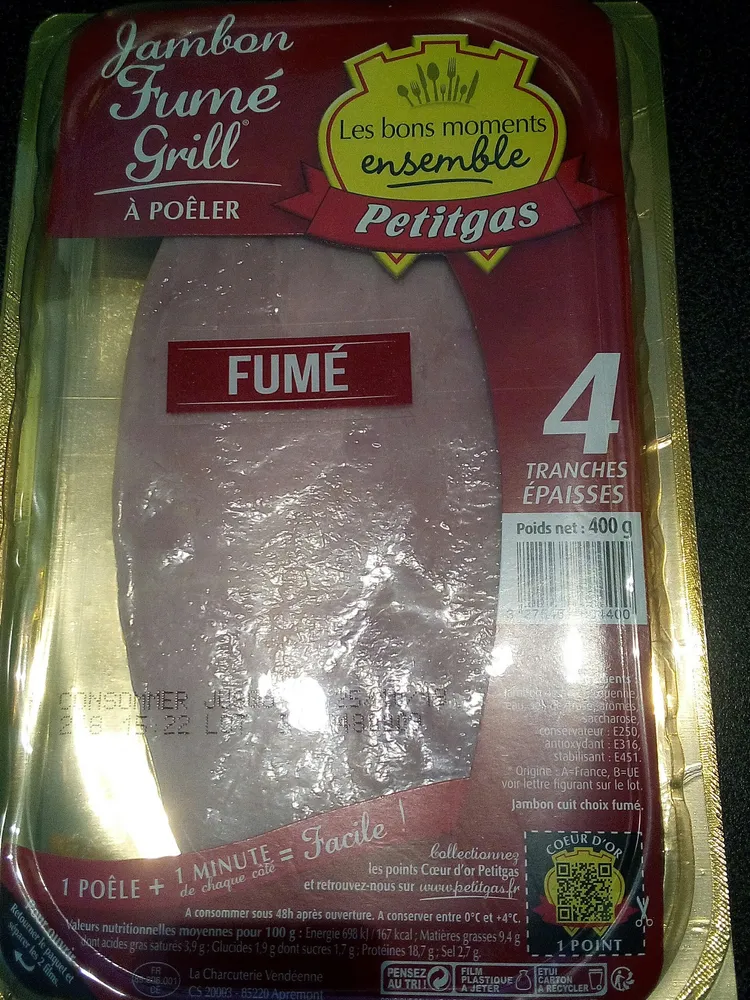 Jambon fumé Grill à Poêler