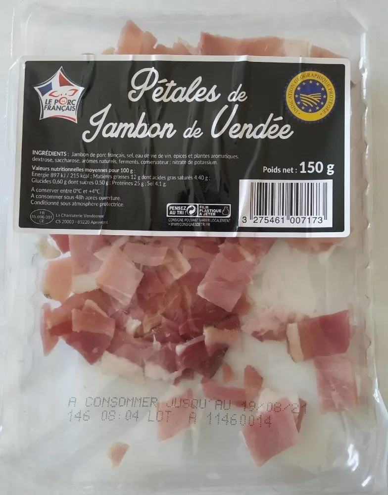 Pétales de jambon de Vendée