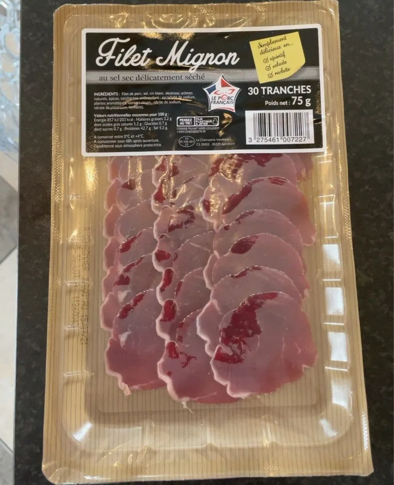 Filet mignon seché