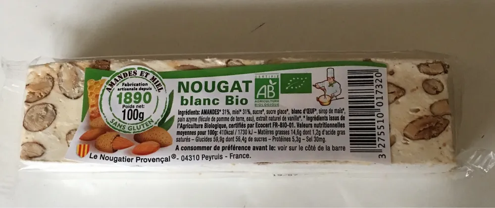 Nougat blanc Bio