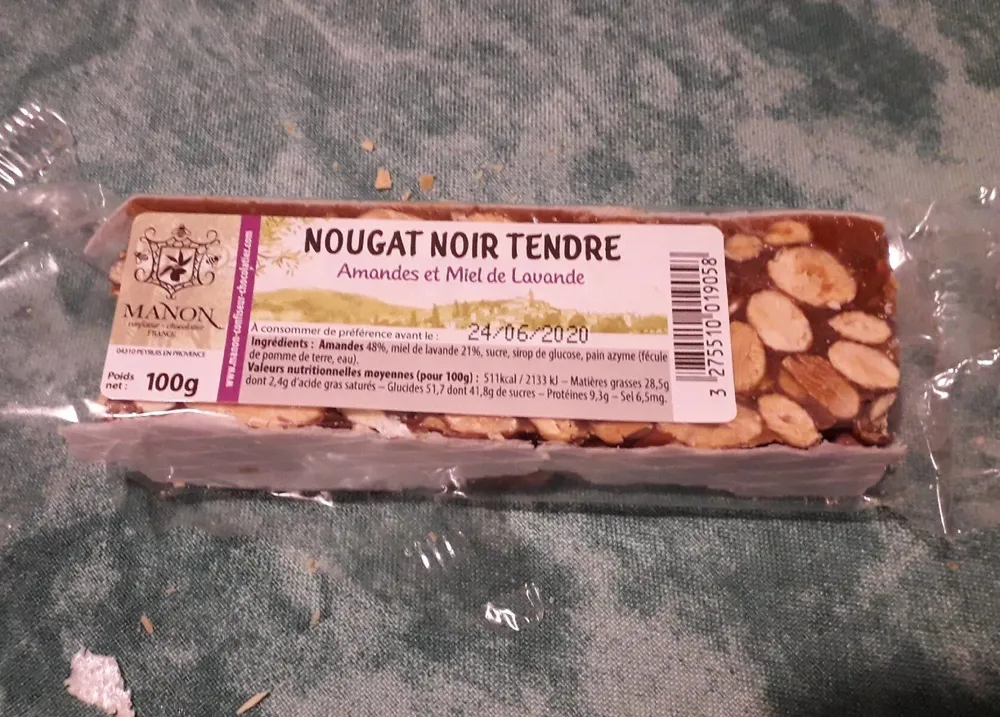 Nougat noir tendre