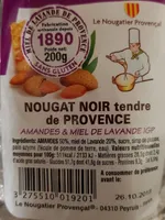 Nougat noir tendre de Provence