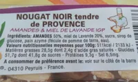Nougat noir tendre de Provence