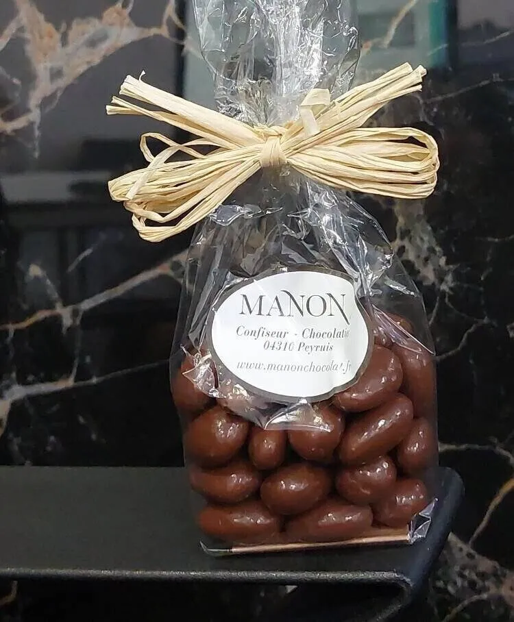 Amandes enrobées chocolat lait