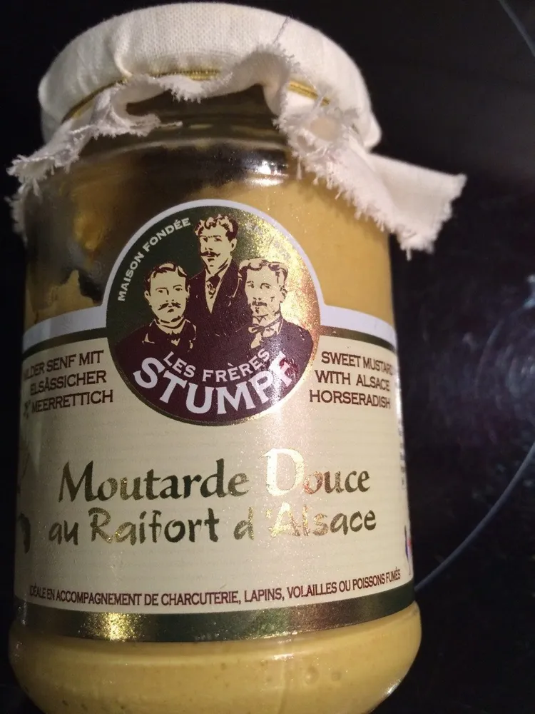 Moutarde douce au raifort