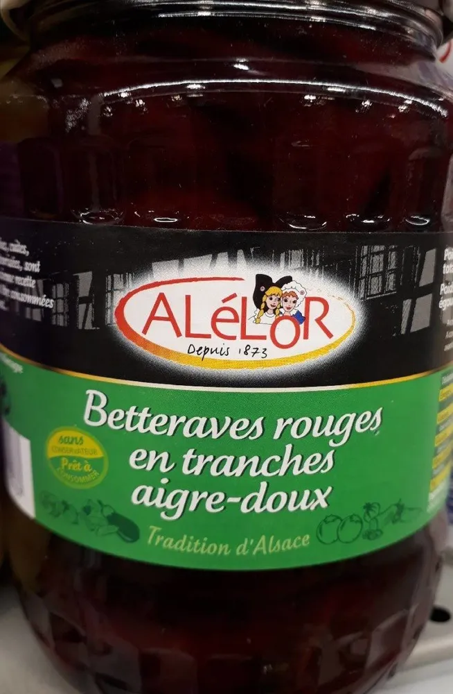 Betteraves rouges en tranches aigre-doux