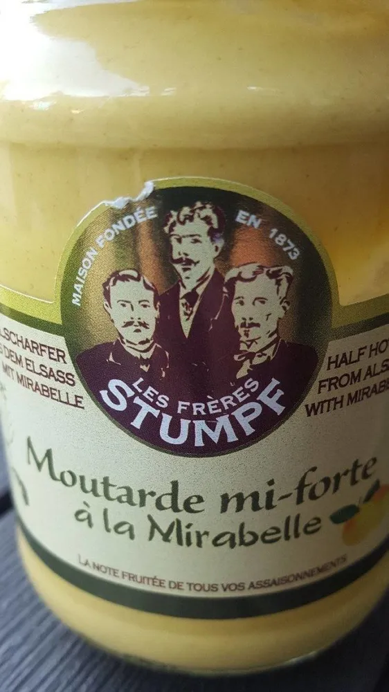 Moutarde mi-forte à la mirabelle