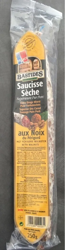Saucisse Seche Sup Aux Noix 250GR