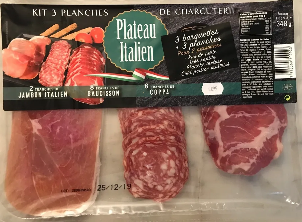 Kit 3 plaches de charcuterie