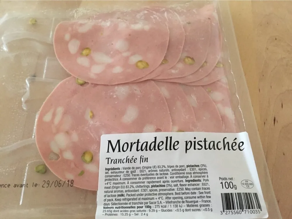 Mortadelle pistachée