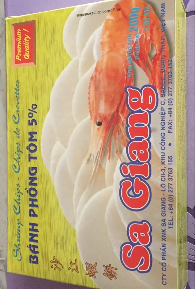 Chips de crevettes