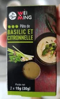 Pâte de basilic et citronelle