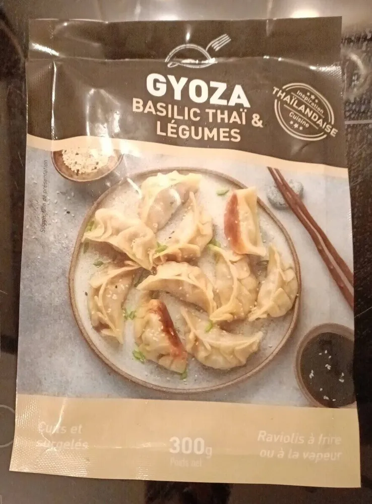 Gyoza legumes basilic thai
