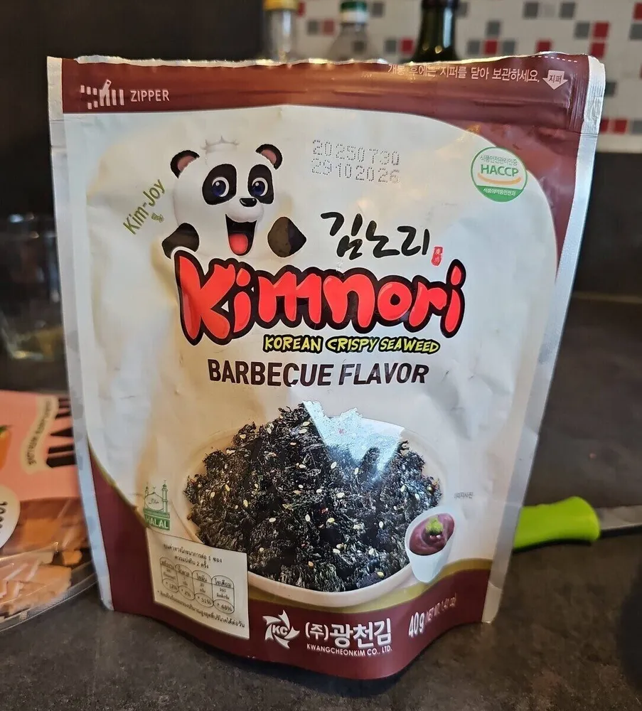 Korean crispy seaweed : barbecue flavor