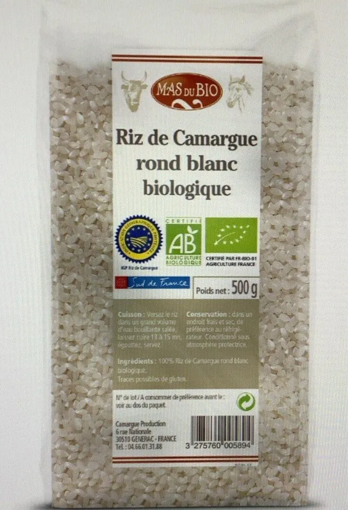 Riz de Camargue IGP long blanc biologique