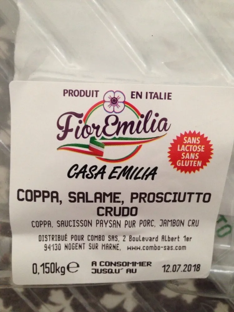 Coppa salame prosciutto crudo