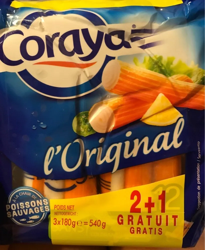 Surimi Bâtonnets saveur Coraya