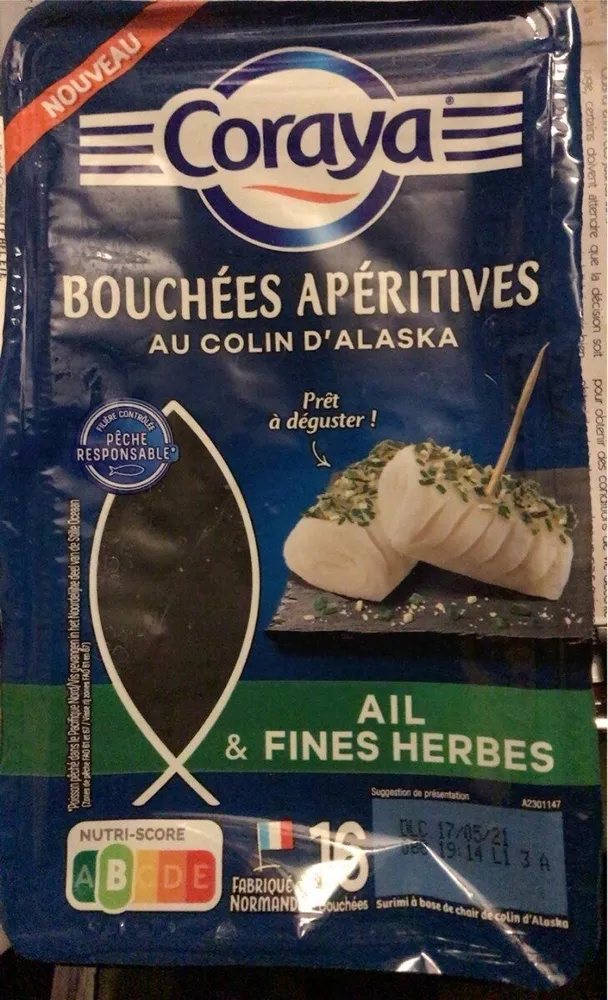Bouchées apéritives au colin d’Alaska