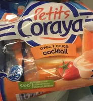Petits coraya avec 1 sauce cocktail