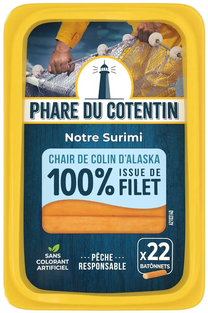 Surimi - Chair de colin d'Alaska 100 % issue de filet x 22