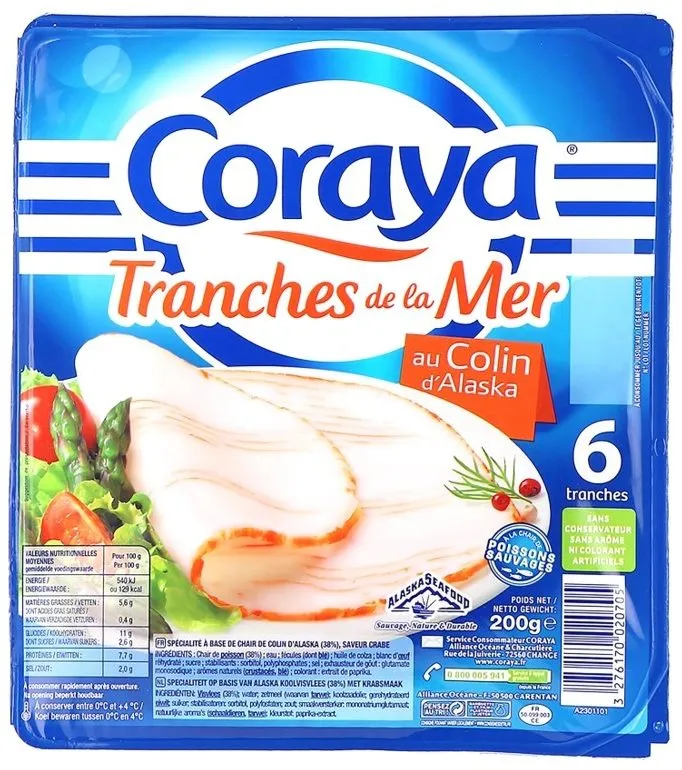 Jambon de la mer au colin d'Alaska
