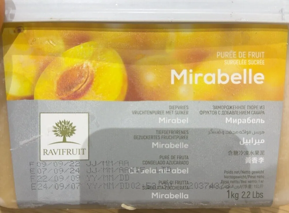 Purée de fruit mirabelle